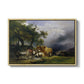 The Harvest Wagon (Der Heuwagen), c. 1850 - Floater Framed Canvas Print