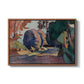 The Luxembourg Gardens, 1901 - Floater Framed Canvas Print
