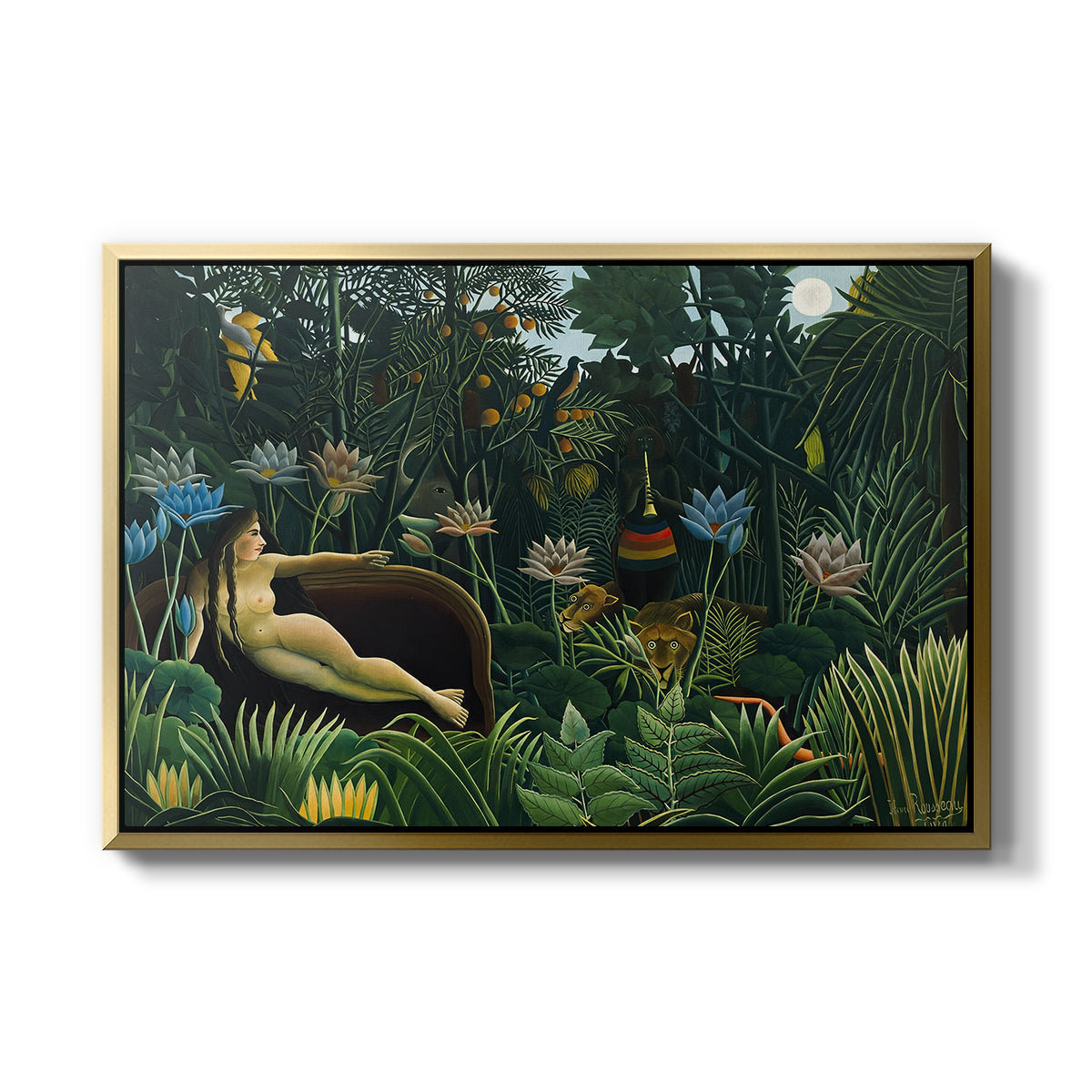 The Dream (Le Rêve), 1910 - Floater Framed Canvas Print