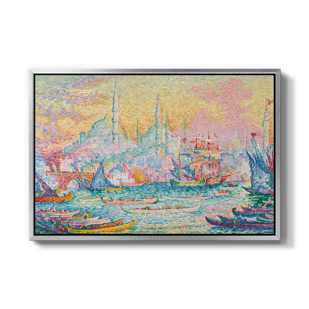 The Golden Horn, Constantinople, 1907 - Floater Framed Canvas Print