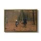 The Woodman and his Children, 1886 - Floater Framed Canvas Print
