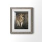 Morning Walk in Masai Mara - Premium Framed Print - Distressed Barnwood Frame - Ready to Hang