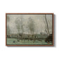 Washerwomen in a Willow Grove, c. 1871 - Floater Framed Canvas Print