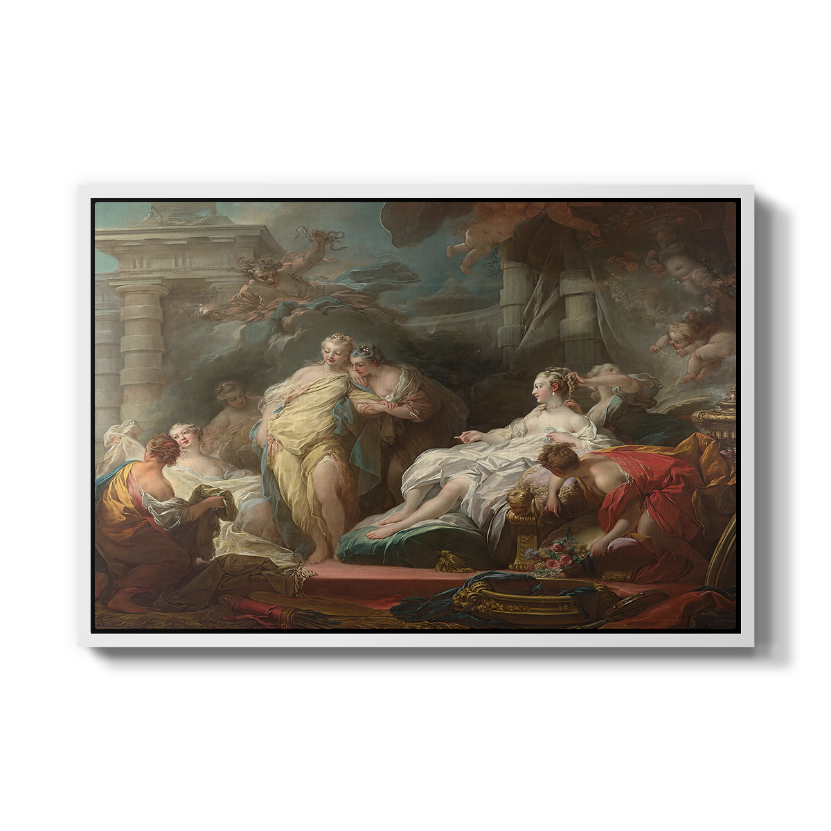 Psyche Showing Her Sisters Her Gifts from Cupid, 1753 - Floater Framed Canvas Print