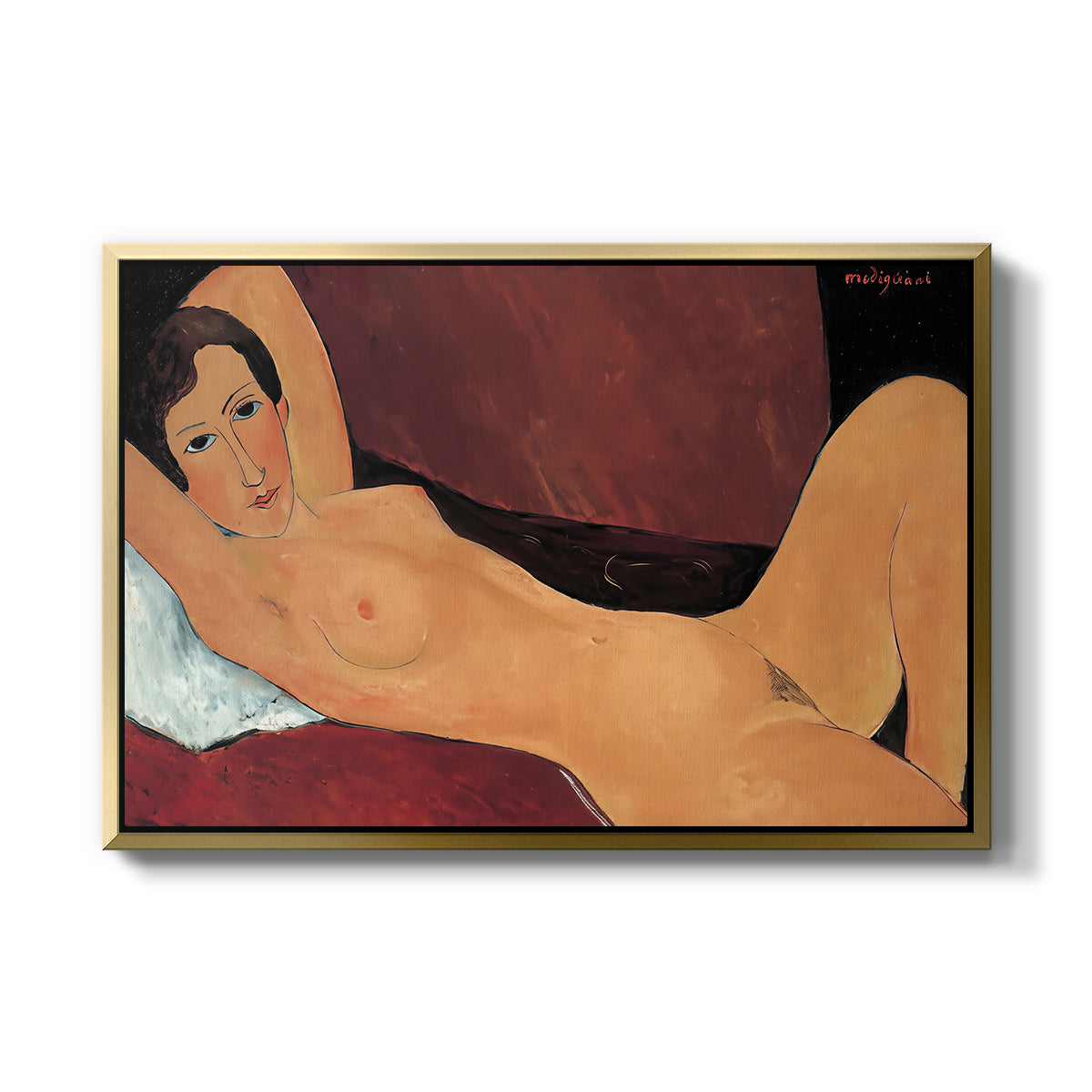 Reclining Nude (Nu couché), 1917 - Floater Framed Canvas Print