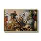 The Wolf and Fox Hunt, c. 1616 - Floater Framed Canvas Print