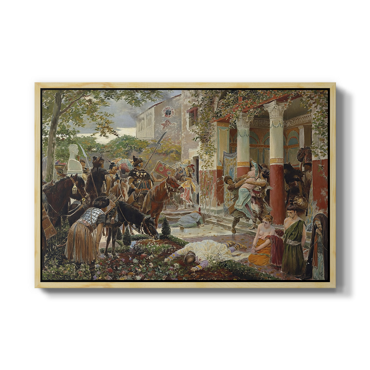 Onslaught of the Tartars, c. 1938 - Floater Framed Canvas Print