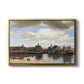View of Delft, c. 1660-1661 - Floater Framed Canvas Print