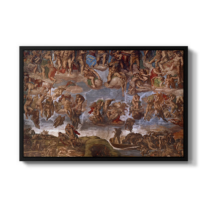 The Last Judgment (Charon's Boat and the Damned), 1536-1541 - Floater Framed Canvas Print