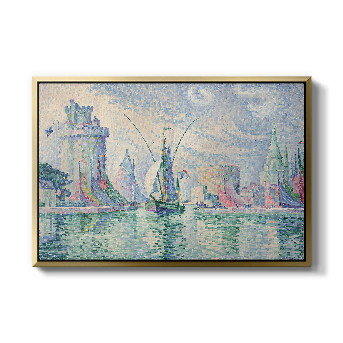 The Green Towers (Les tours vertes, la Rochelle), 1913 - Floater Framed Canvas Print