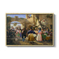 Romans Gathered for Merriment at an Osteria, 1839 - Floater Framed Canvas Print