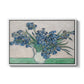 Irises, 1890 - Floater Framed Canvas Print