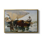 The Return from Fishing: Hauling the Boat, 1894 - Floater Framed Canvas Print