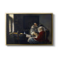 Girl Interrupted at Her Music, c. 1658-1659 - Floater Framed Canvas Print