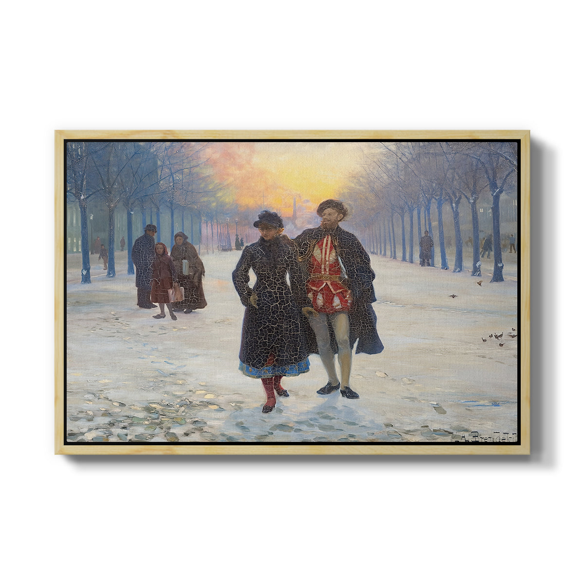 Morning after the Carnival, 1884 - Floater Framed Canvas Print
