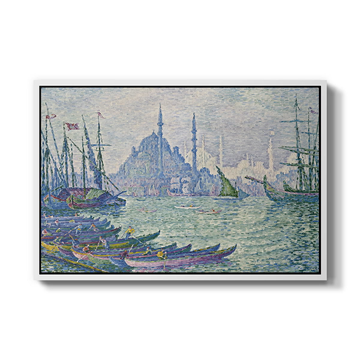 The Golden Horn, Minarets, 1907 - Floater Framed Canvas Print