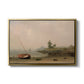 The Stranded Boat, 1863 - Floater Framed Canvas Print