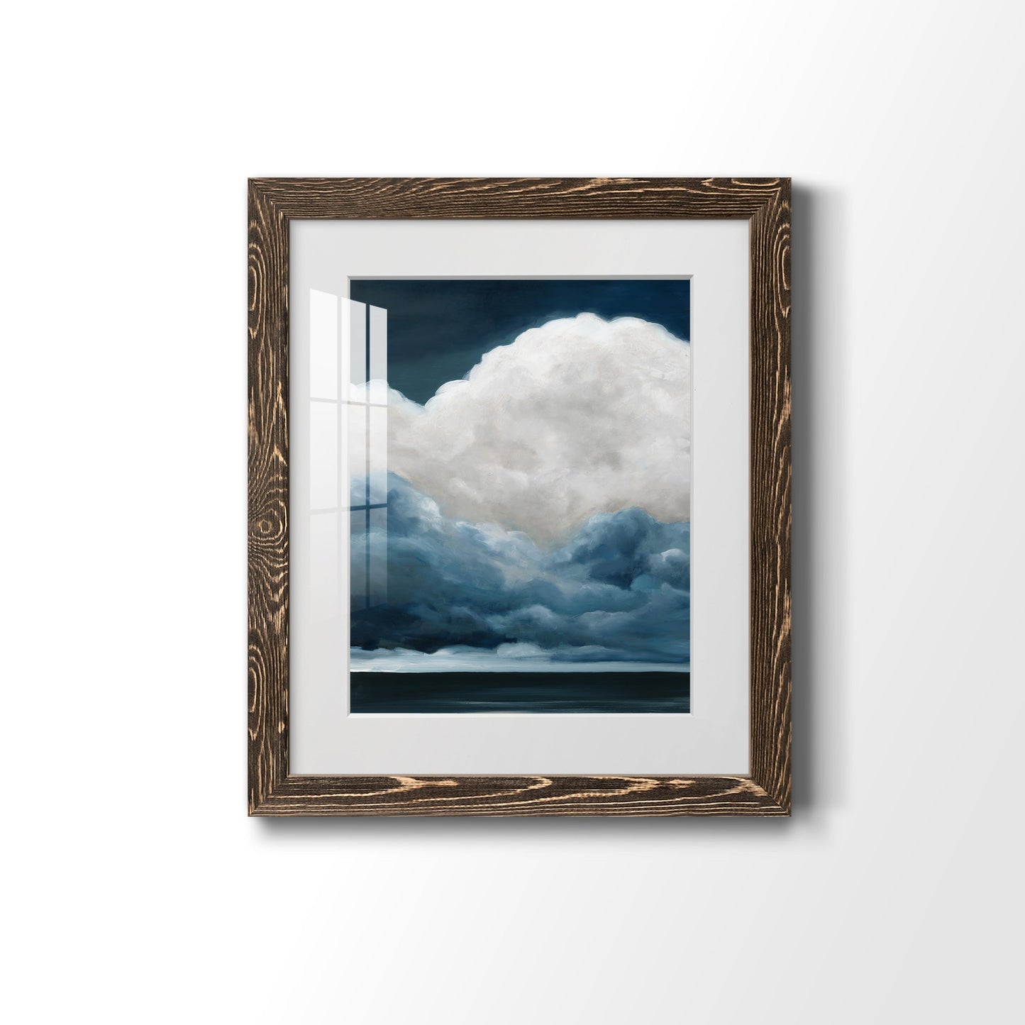 Nature's Drama II - Barnwood Framed Art Print