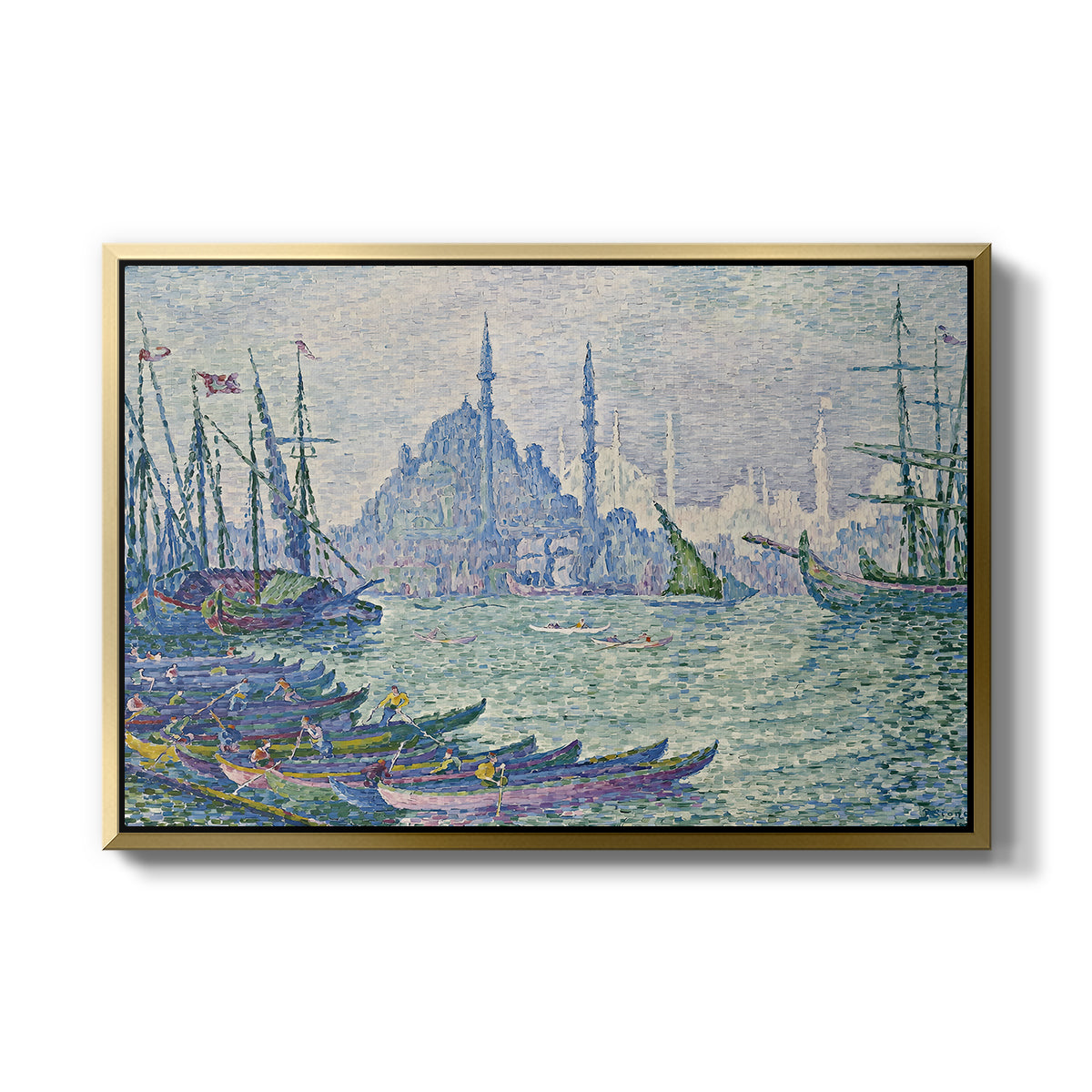 The Golden Horn, Minarets, 1907 - Floater Framed Canvas Print