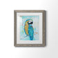 Island Parrot I - Premium Framed Print - Distressed Barnwood Frame - Ready to Hang