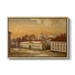 The Riding School at Akershus Castle, 1846 - Floater Framed Canvas Print