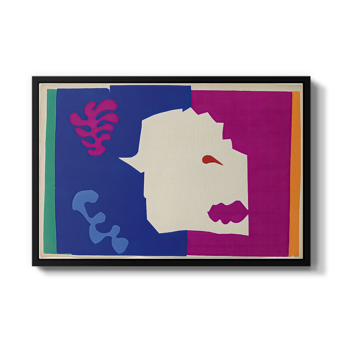 The Wolf (Le loup), from Jazz, 1947 - Floater Framed Canvas Print