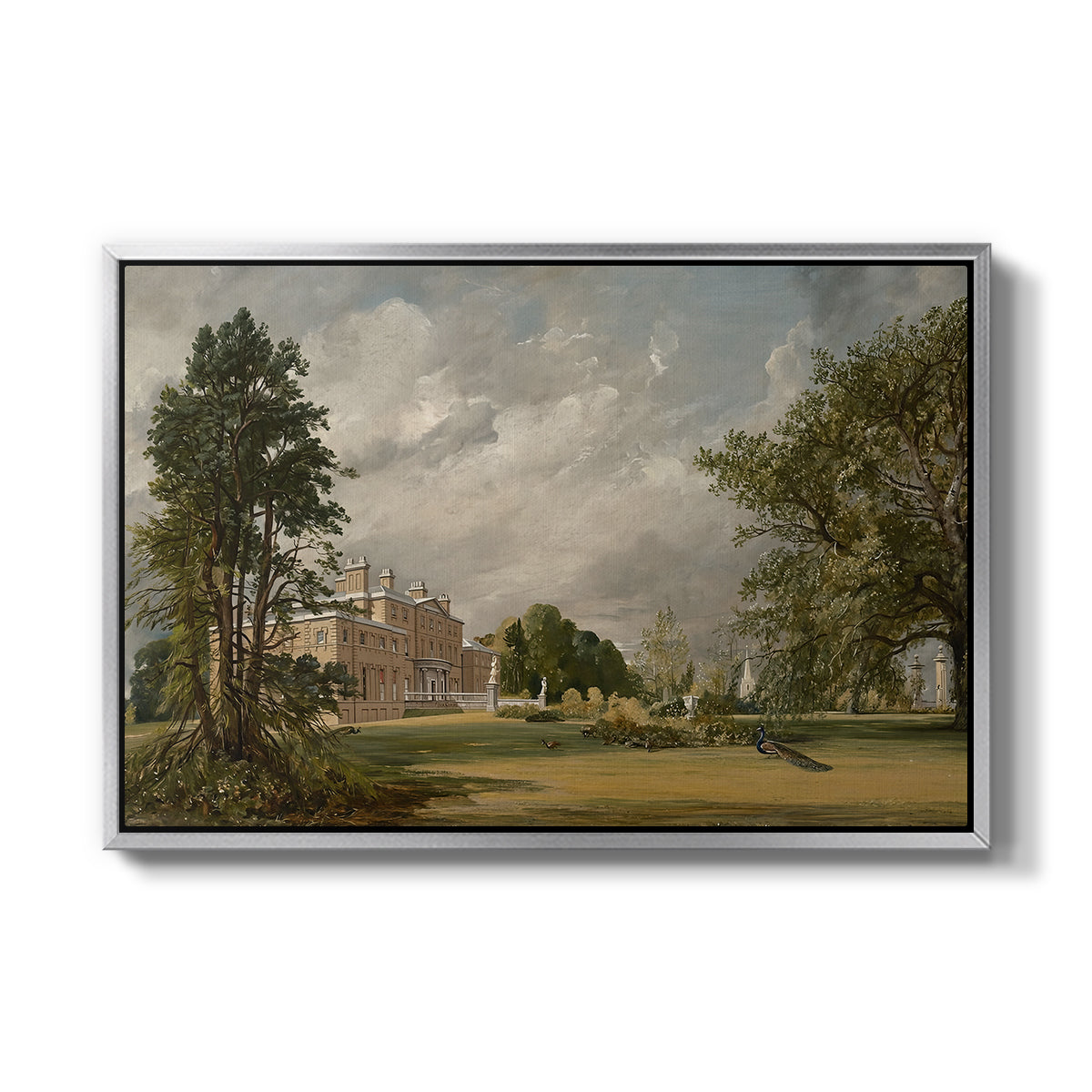 Malvern Hall, 1821 - Floater Framed Canvas Print