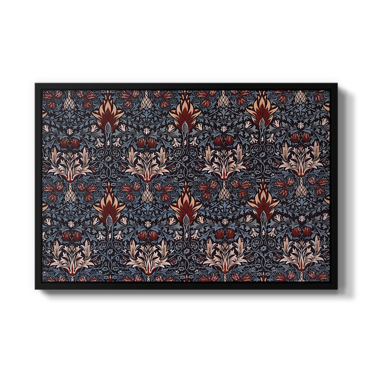 Snakeshead (Printed Textile), c. 1876 - Floater Framed Canvas Print