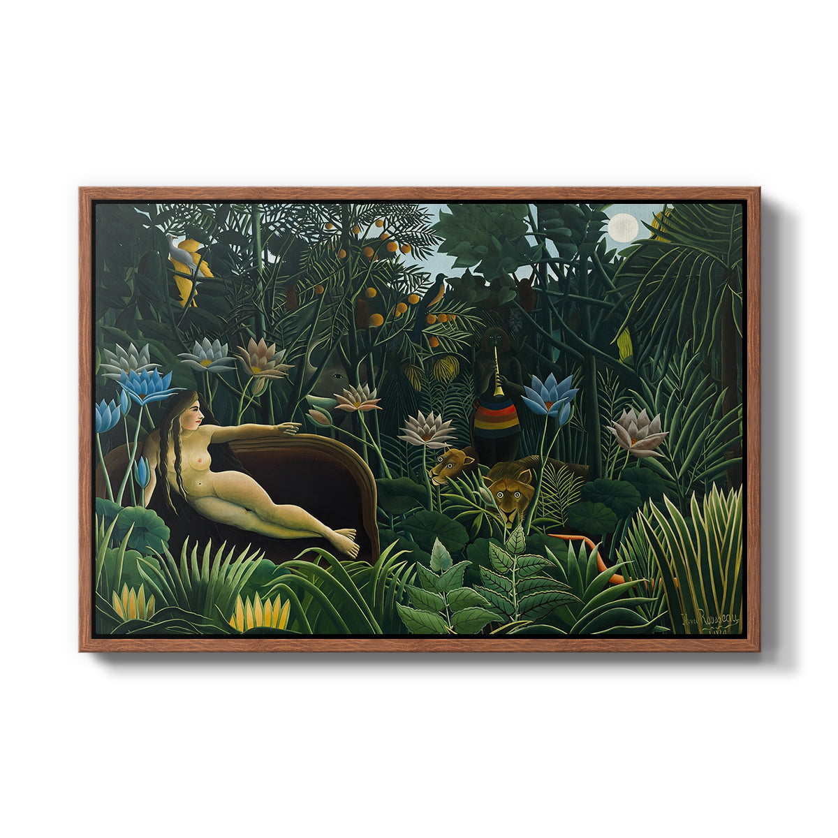 The Dream (Le Rêve), 1910 - Floater Framed Canvas Print