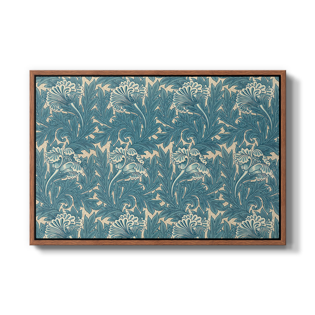 Tulip (Teal), 1875 - Floater Framed Canvas Print