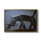 Cat Catching a Bird, 1939 - Floater Framed Canvas Print
