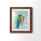 Island Parrot II - Barnwood Framed Art Print