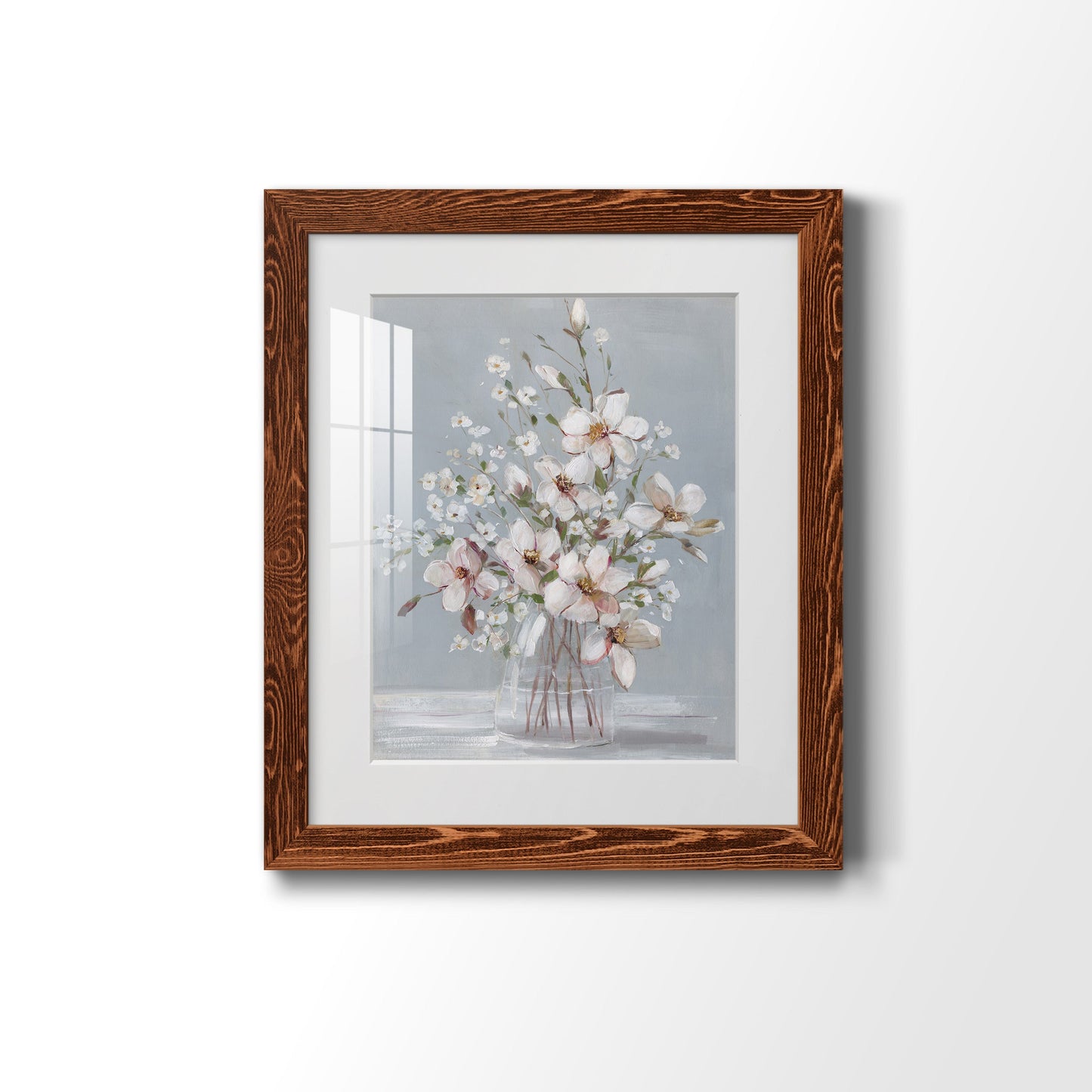 Magnolia Romance - Premium Framed Print - Distressed Barnwood Frame - Ready to Hang