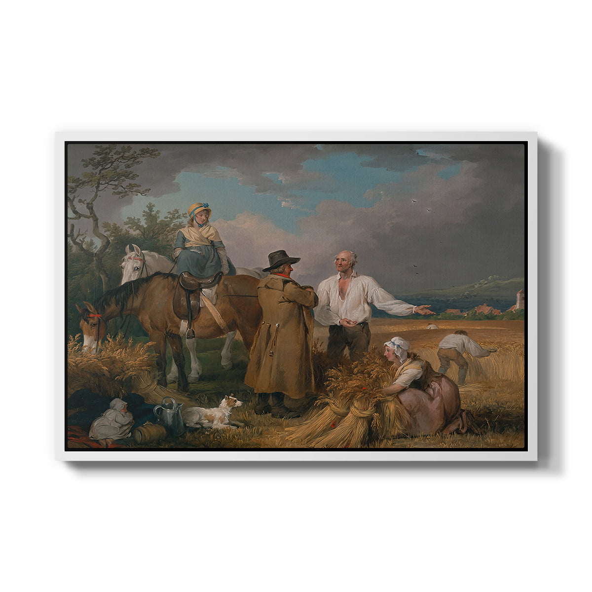 The Reapers, 1800 - Floater Framed Canvas Print