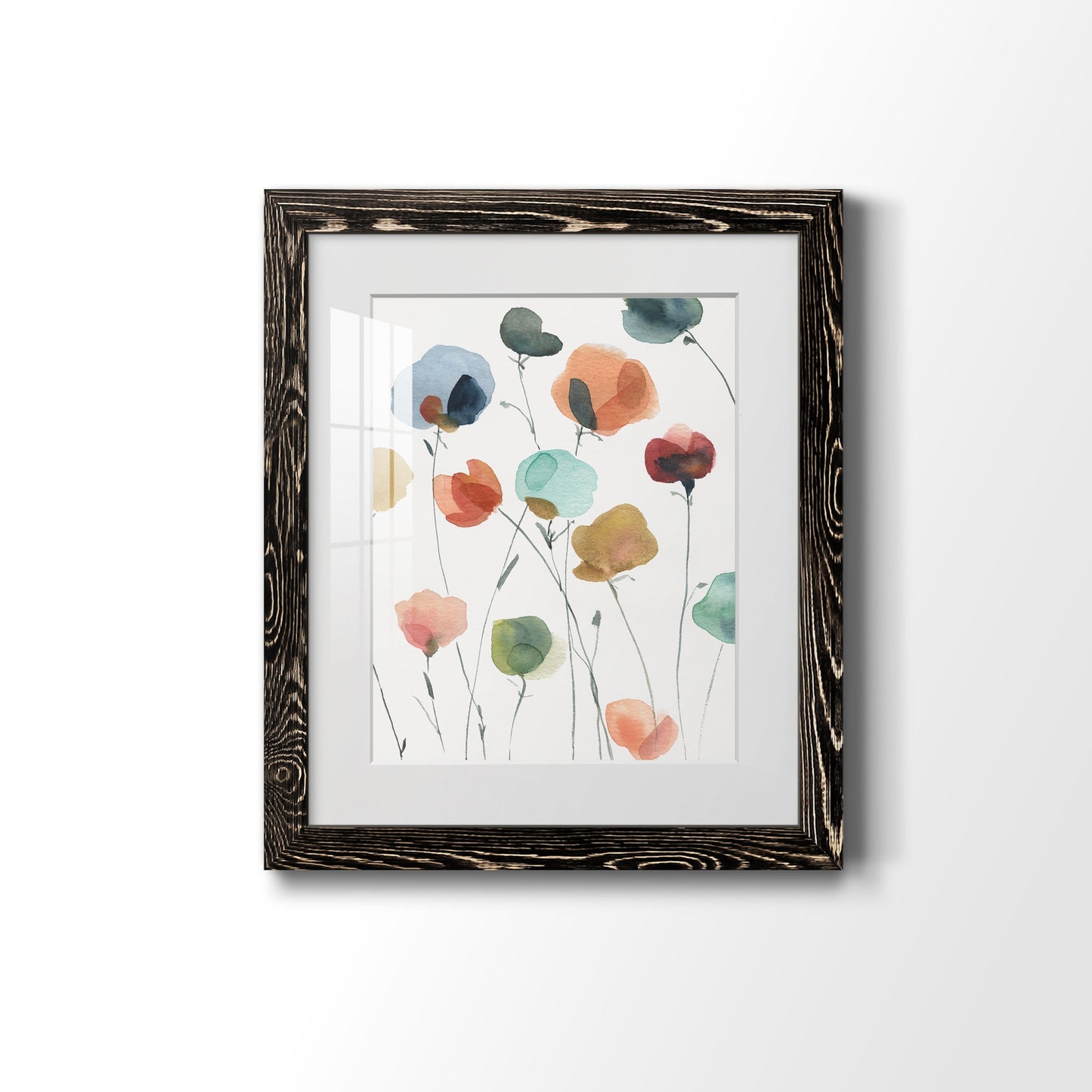 Lollipop Garden II - Premium Framed Print - Distressed Barnwood Frame - Ready to Hang