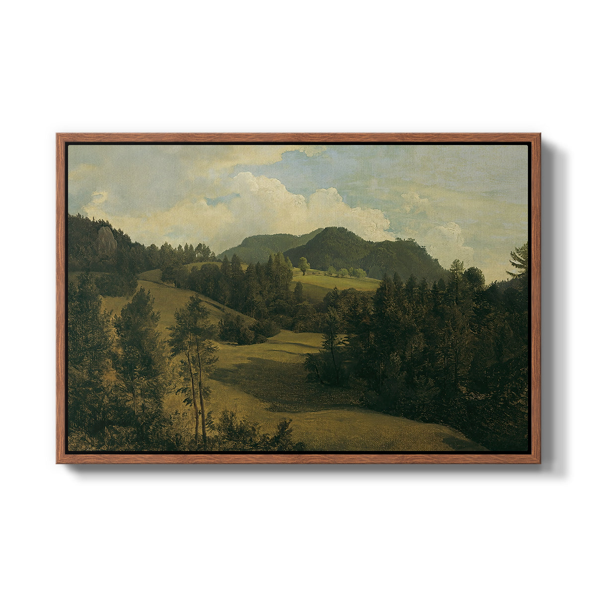 Landscape near Miesenbach, c. 1830 - Floater Framed Canvas Print