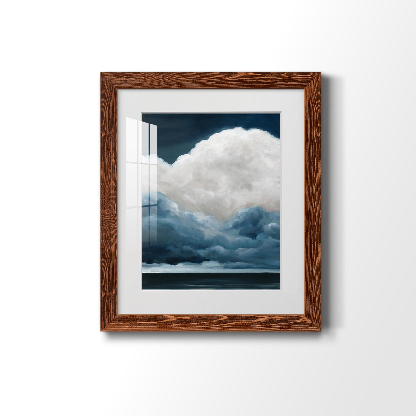 Nature's Drama II - Barnwood Framed Art Print