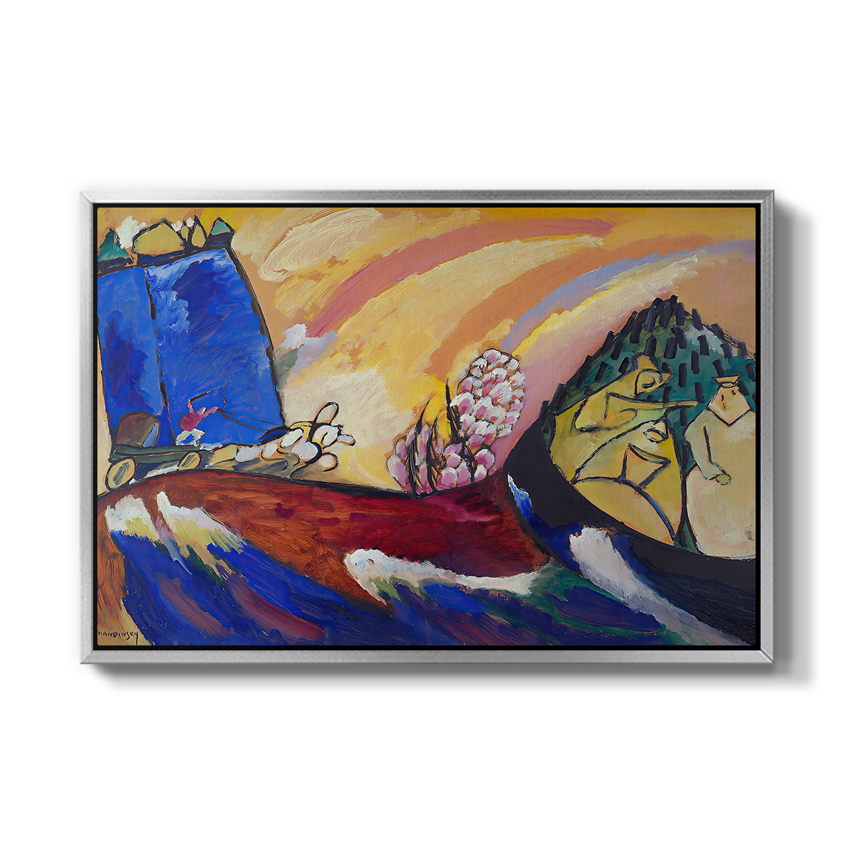 Painting with Troika, 1911 - Floater Framed Canvas Print