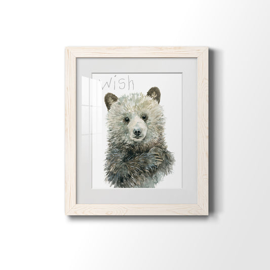 Forest Fur Baby Bear - Premium Framed Print - Distressed Barnwood Frame - Ready to Hang