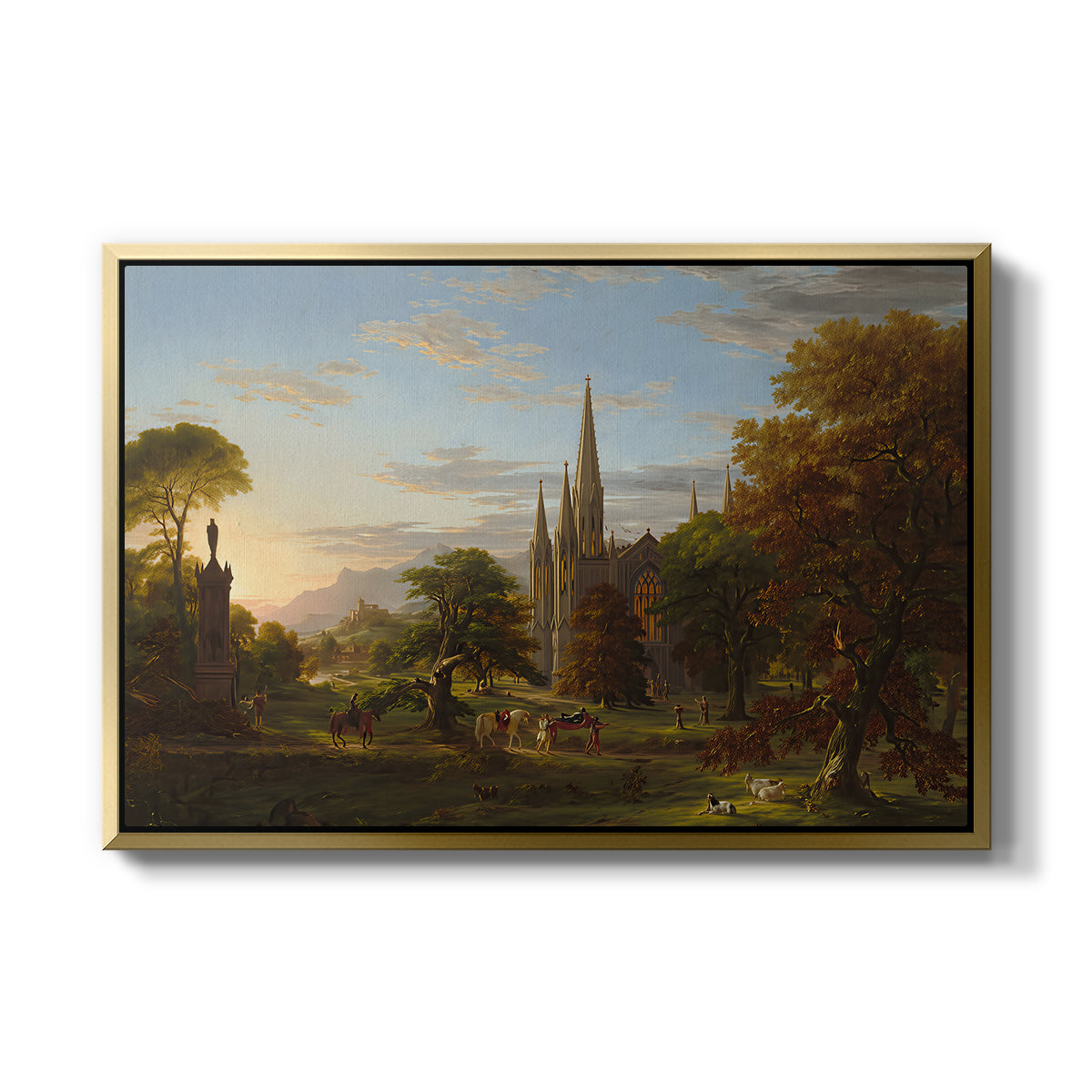 The Return, 1837 - Floater Framed Canvas Print