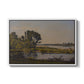 Landscape with a River, 1892 - Floater Framed Canvas Print