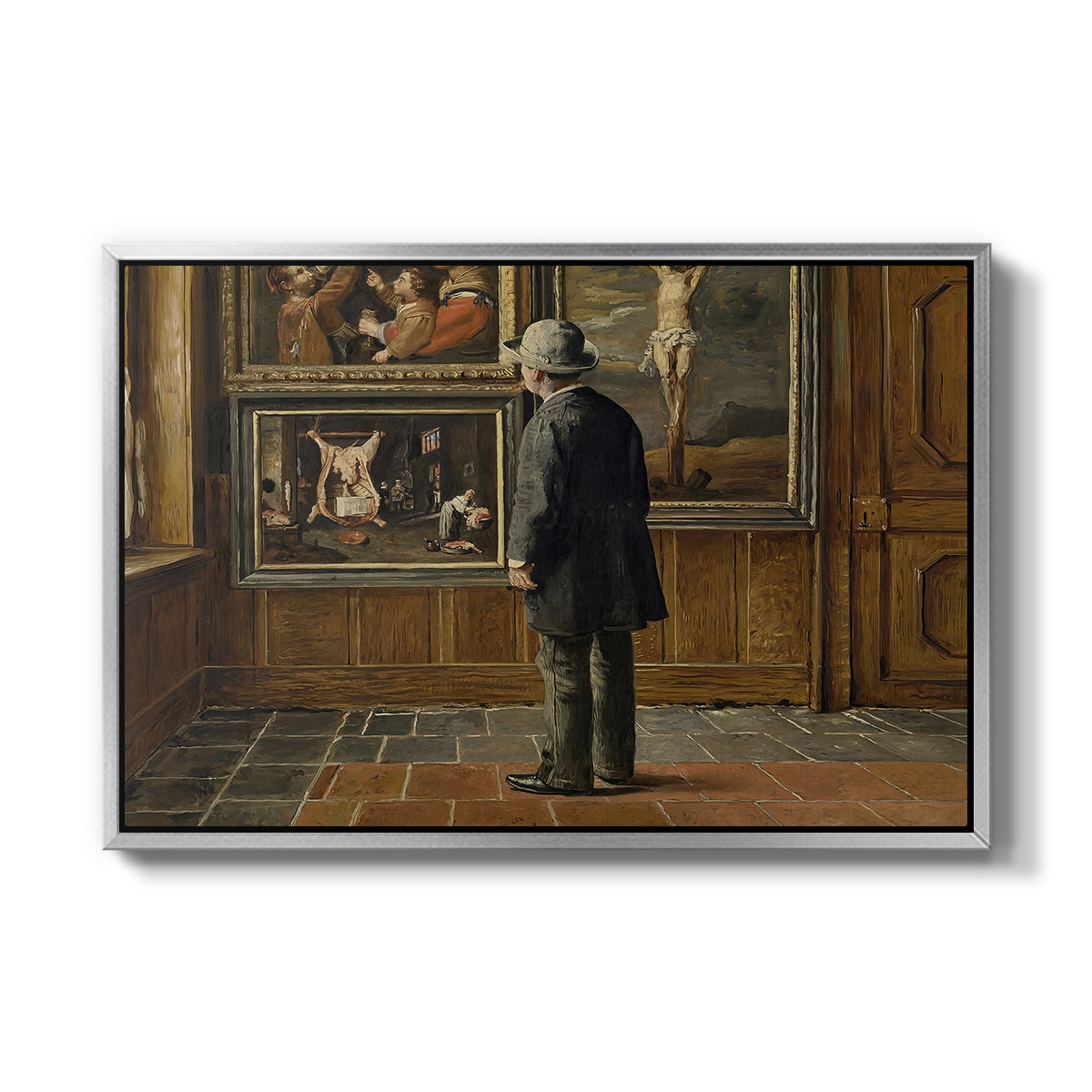 The Picture Lover, 1884 - Floater Framed Canvas Print