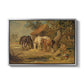 The Midday Meal, 1835 - Floater Framed Canvas Print