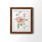 Peony Contour - Barnwood Framed Art Print