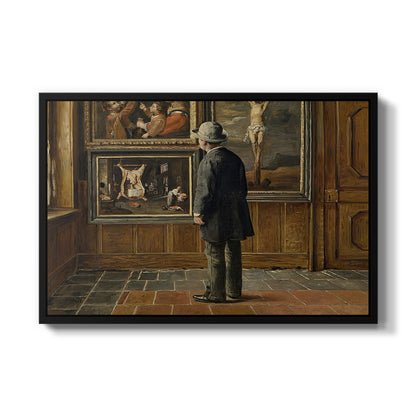 The Picture Lover, 1884 - Floater Framed Canvas Print