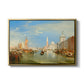 Venice: The Dogana and San Giorgio Maggiore, 1834 - Floater Framed Canvas Print