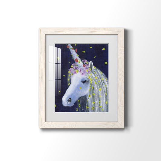 Unicorn IV - Barnwood Framed Art Print