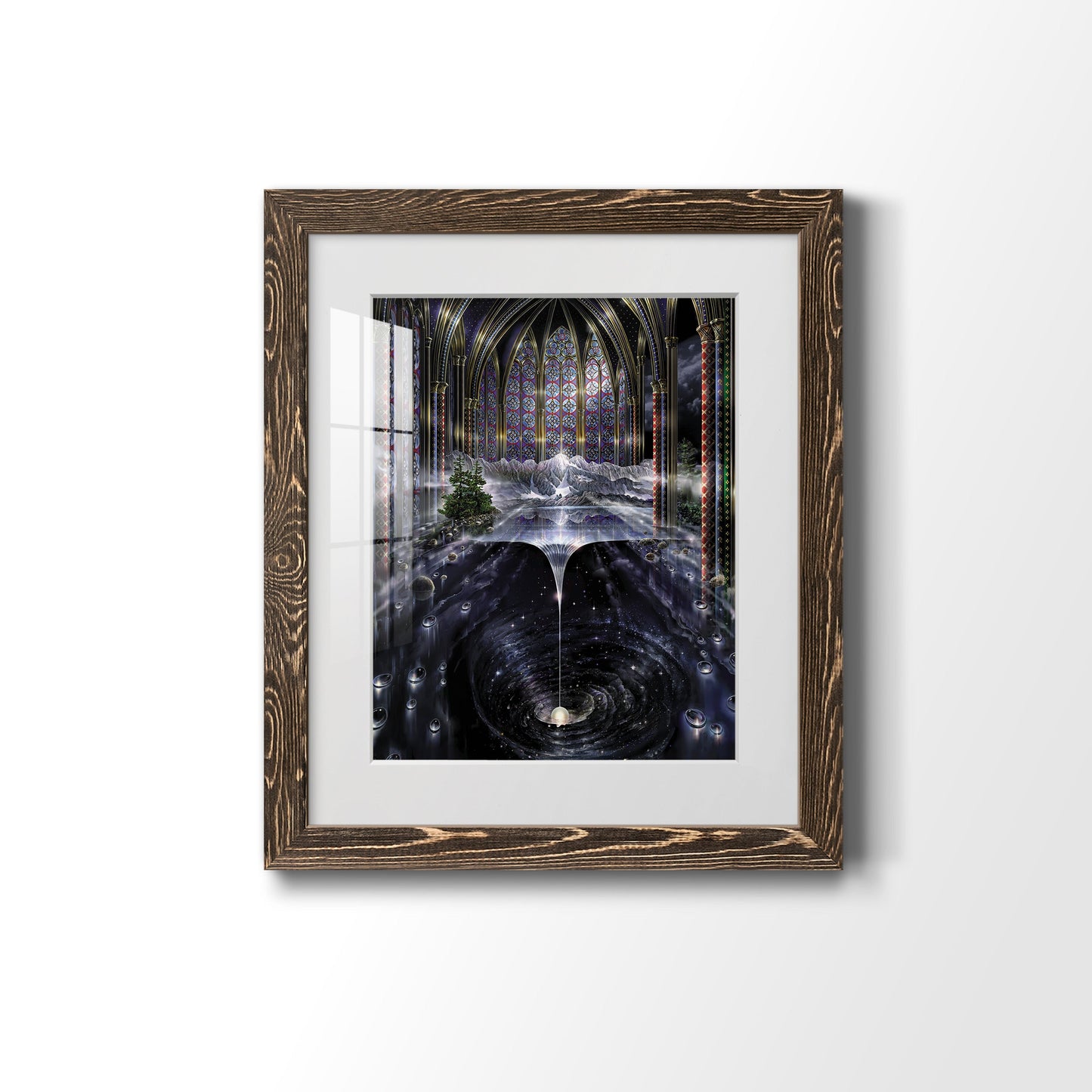 Genesis I - Premium Framed Print - Distressed Barnwood Frame - Ready to Hang