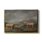 Ryelands Sheep, the King's Ram, the King's Ewe and Lord Somerville's Wether, c. 1801-1807 - Floater Framed Canvas Print