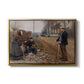 People by a Road, 1893 - Floater Framed Canvas Print